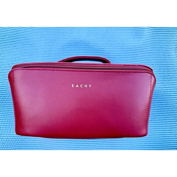 Travel Makeup Bag, Toiletry Organizer, Large Capacity Portable Pouch Open Flat - Picture 1 of 9